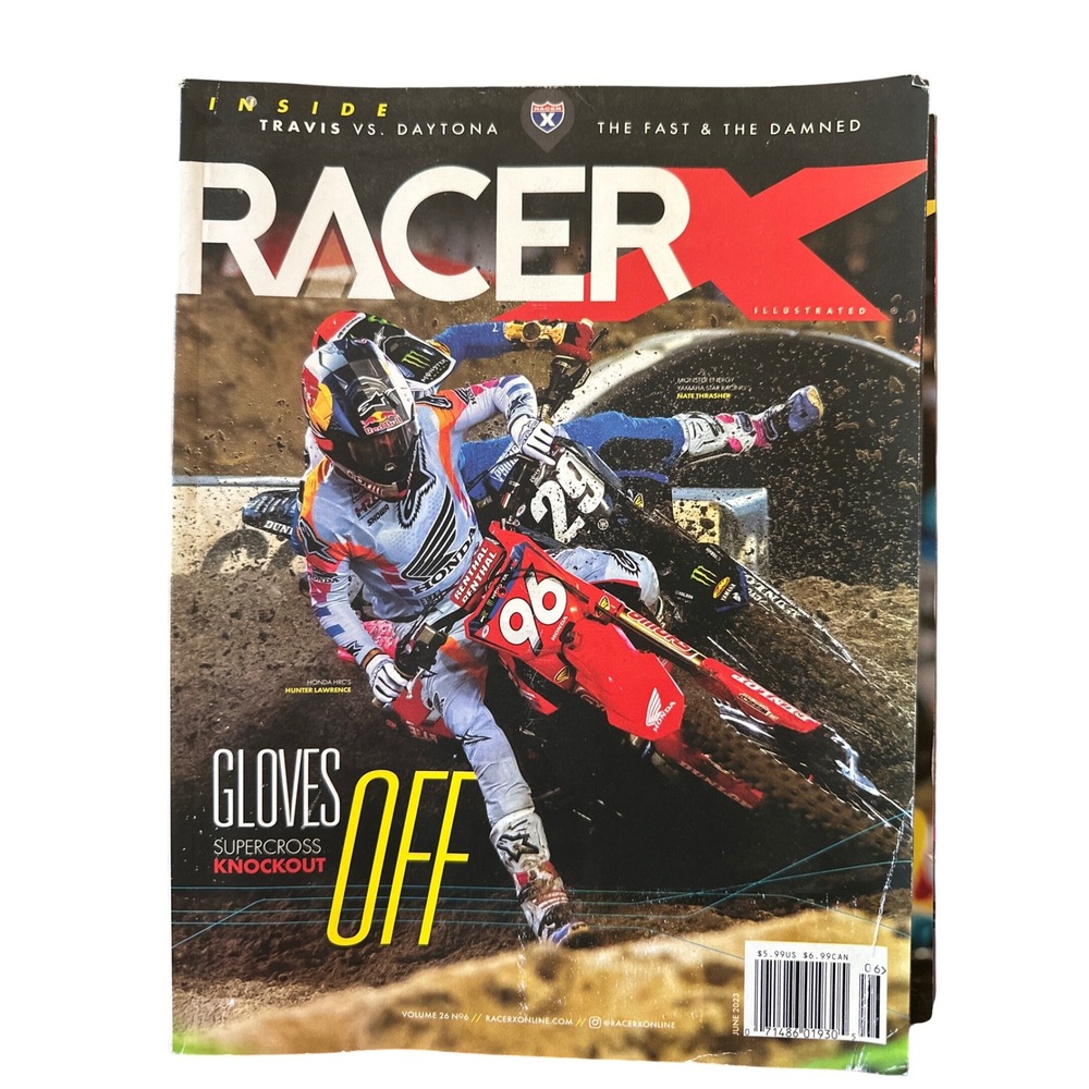 Racer X Magazine June 2023 Travis vs‎ Daytona Supercross Motorcycle Racing